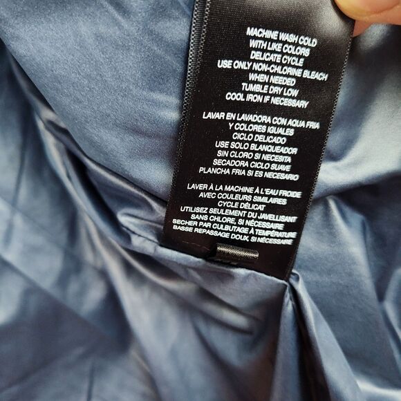 Tommy Hilfiger Puffer Coat Men's XL Navy Blue Full-Zip Hooded Insulated - Picture 13 of 13